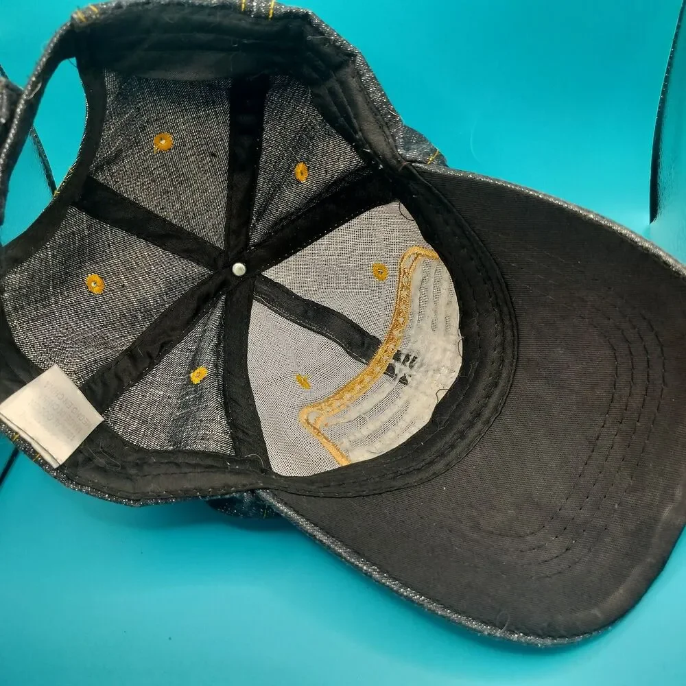 Texas Denim Baseball Cap Hat Adjustable Embroidered State Souvenir Unisex Adult
